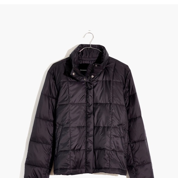 Madewell Jackets & Blazers - Madewell Travel Buddy Packable Puffer Black Quilted Jacket